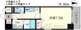 エスリード江坂垂水町の物件間取画像